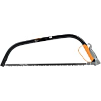 Fiskars Sierra de arco para madera verde- Cuchilla fija- Longitud: 70 cm- Negro-Naranja- 1000615